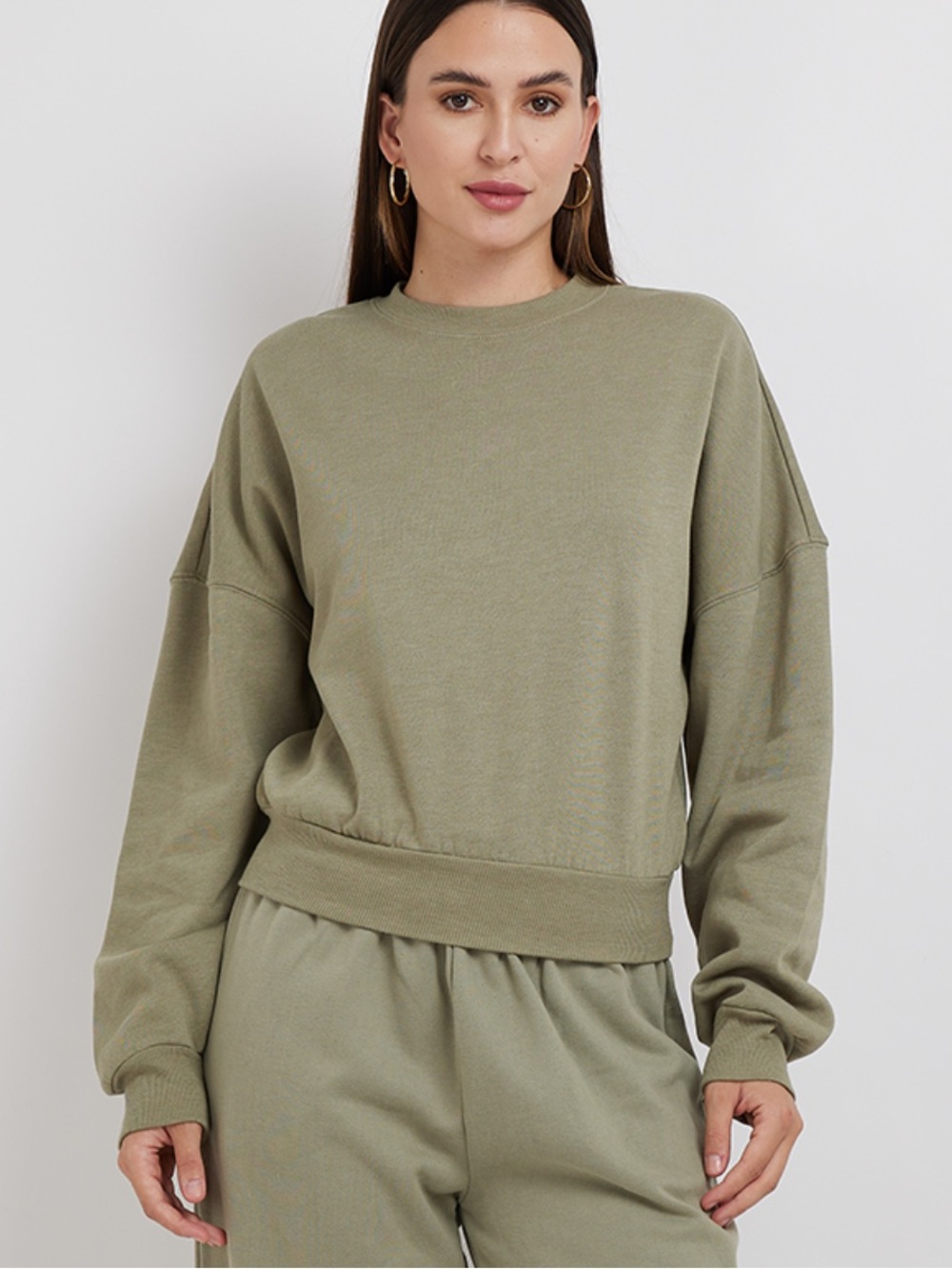 Ardene Olive Green Fleece Jogger Set